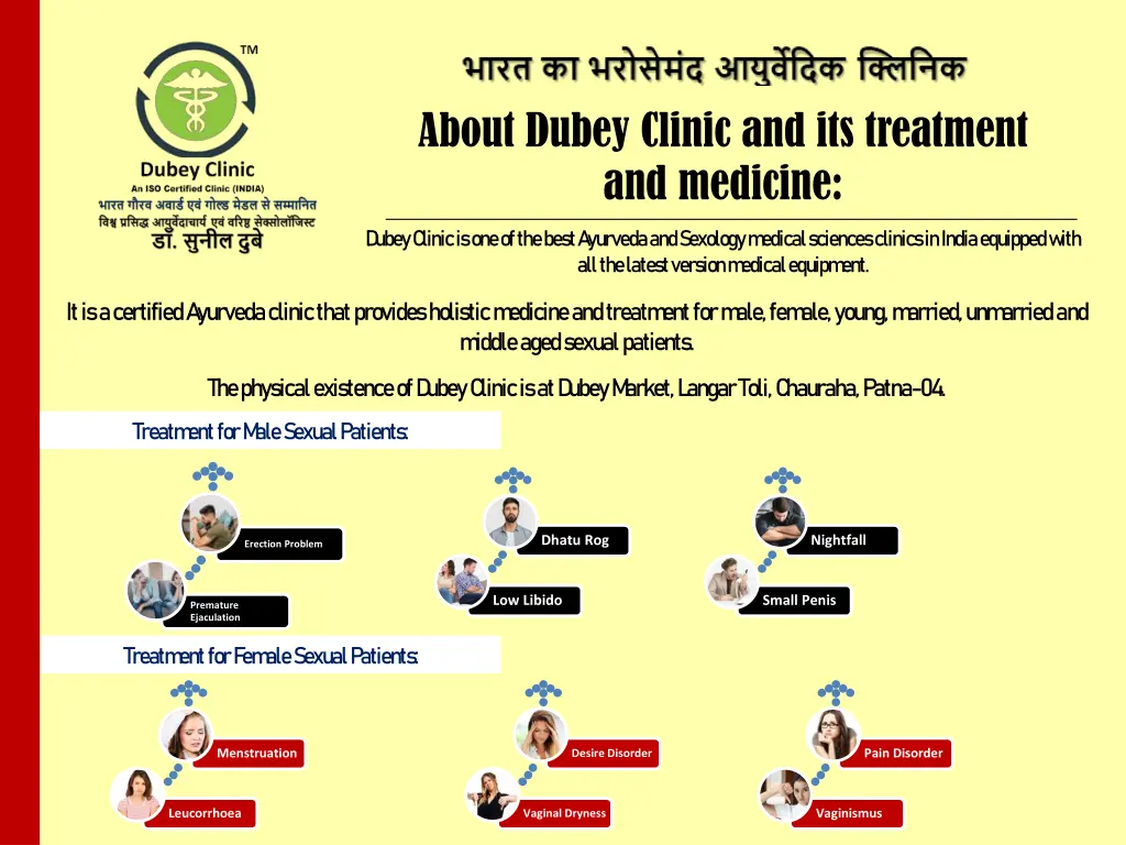 about dubey clinic and its treatment and medicine