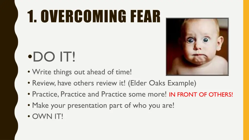 1 overcoming fear