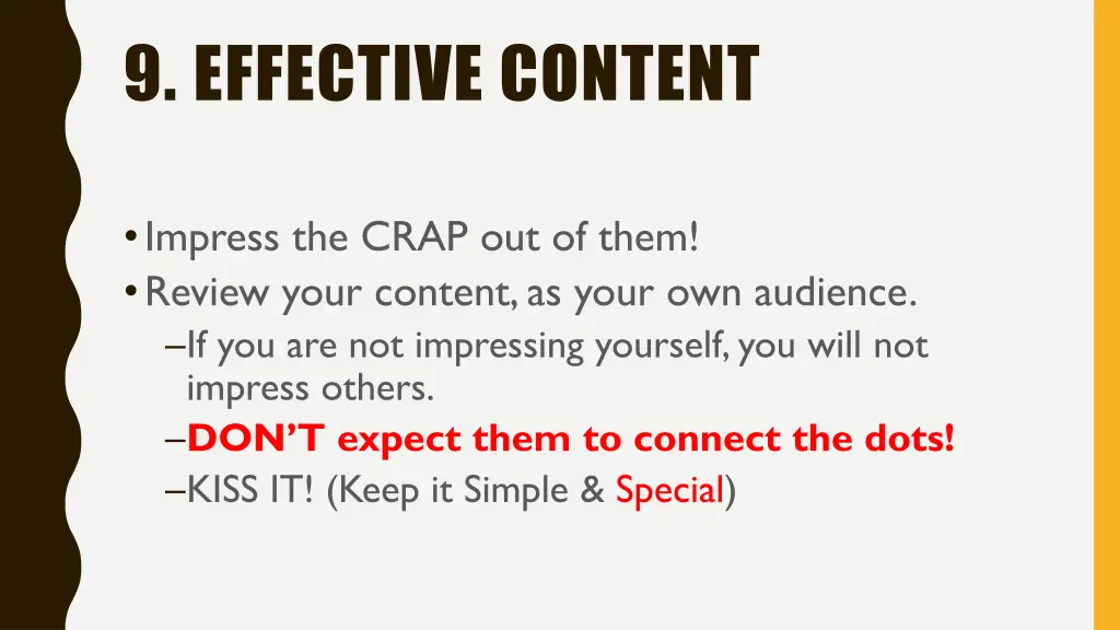 9 effective content