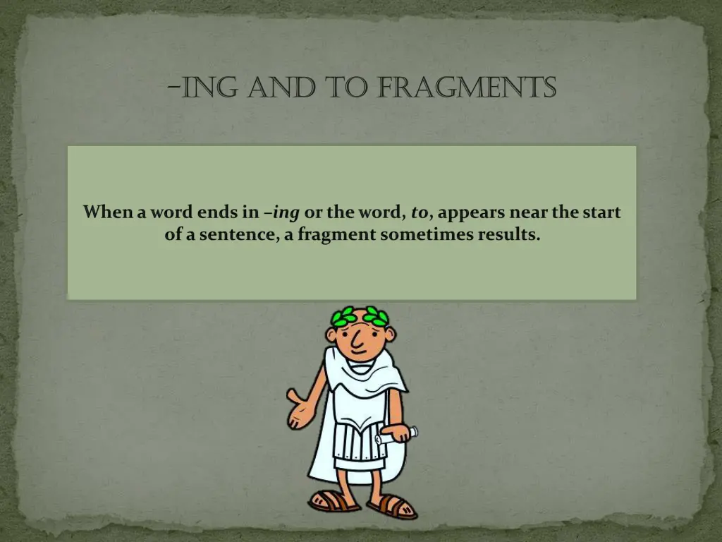 ing and to fragments