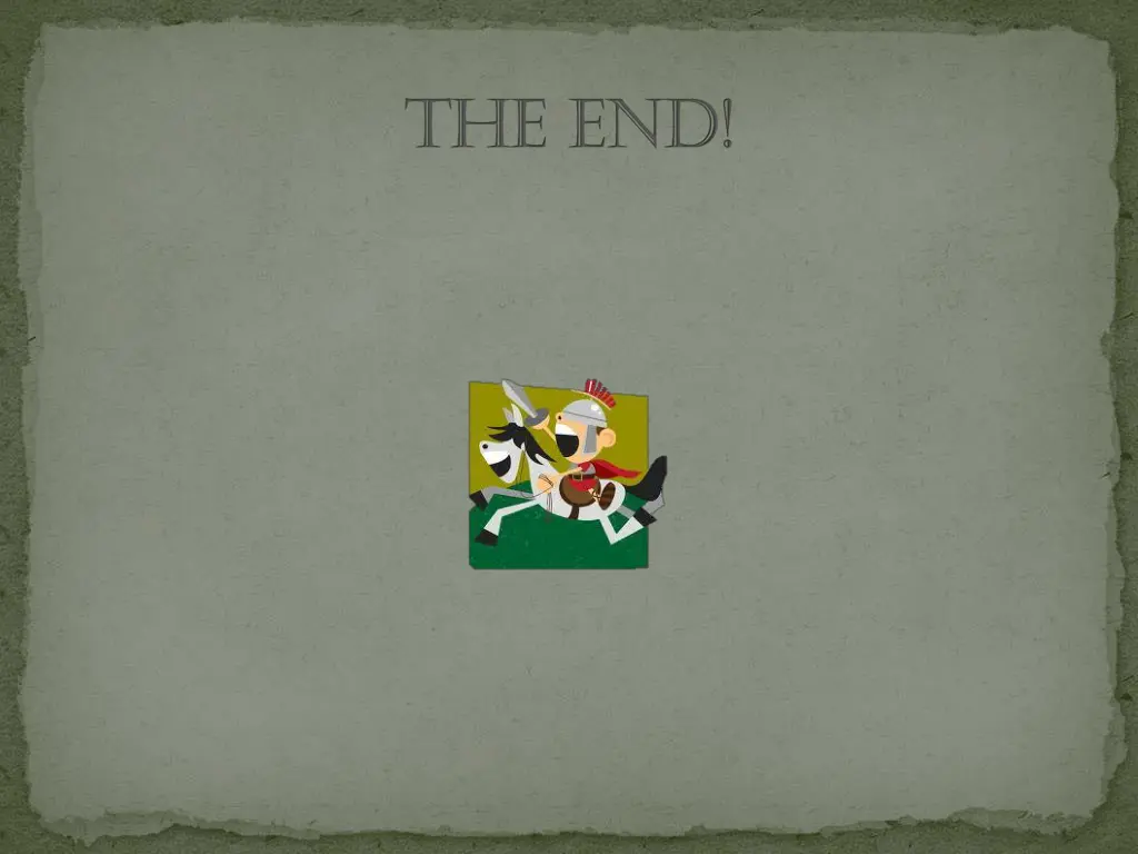 the end