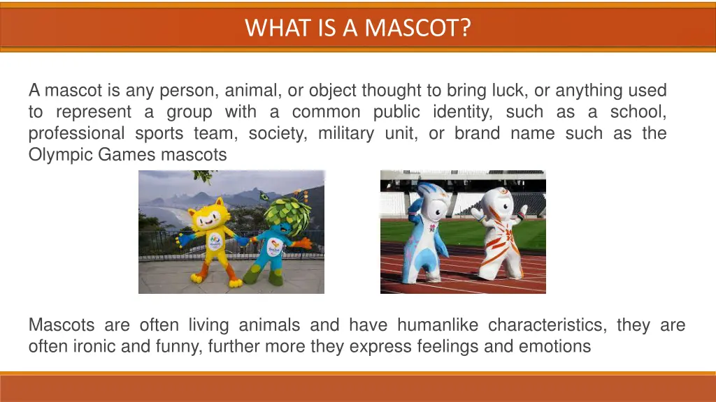 what is a mascot