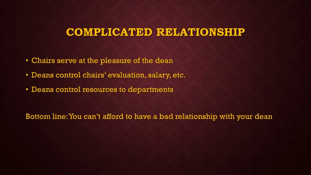 complicated relationship