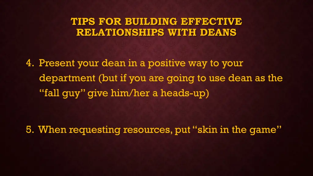 tips for building effective relationships with 3