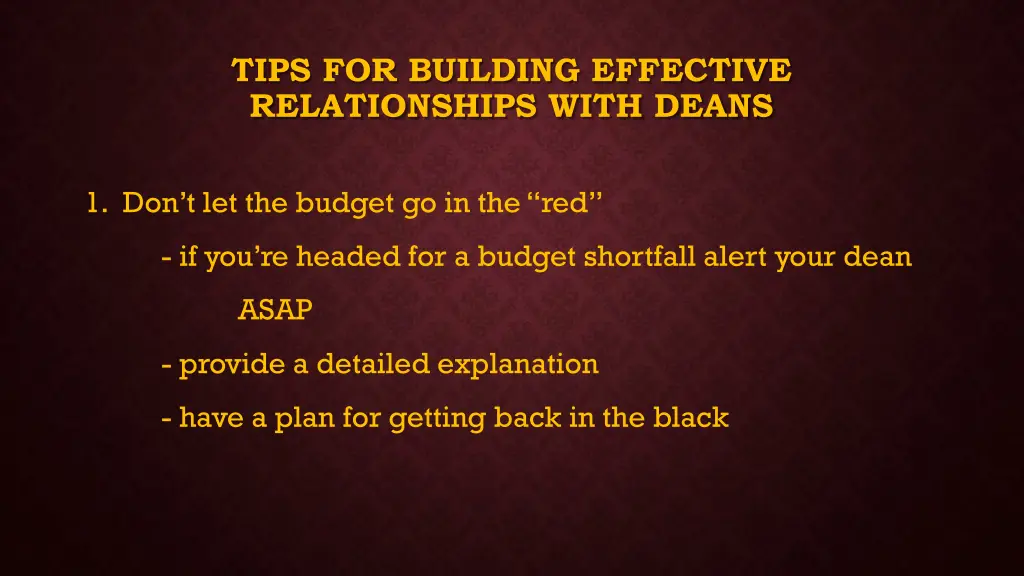 tips for building effective relationships with