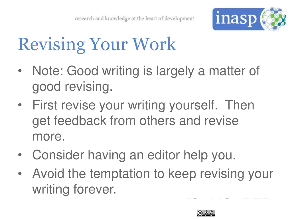 revising your work