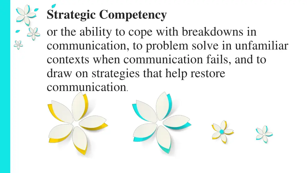 strategic competency or the ability to cope with