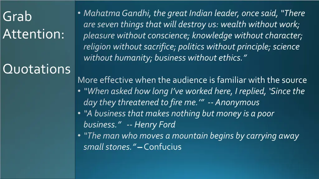 mahatma gandhi the great indian leader once said