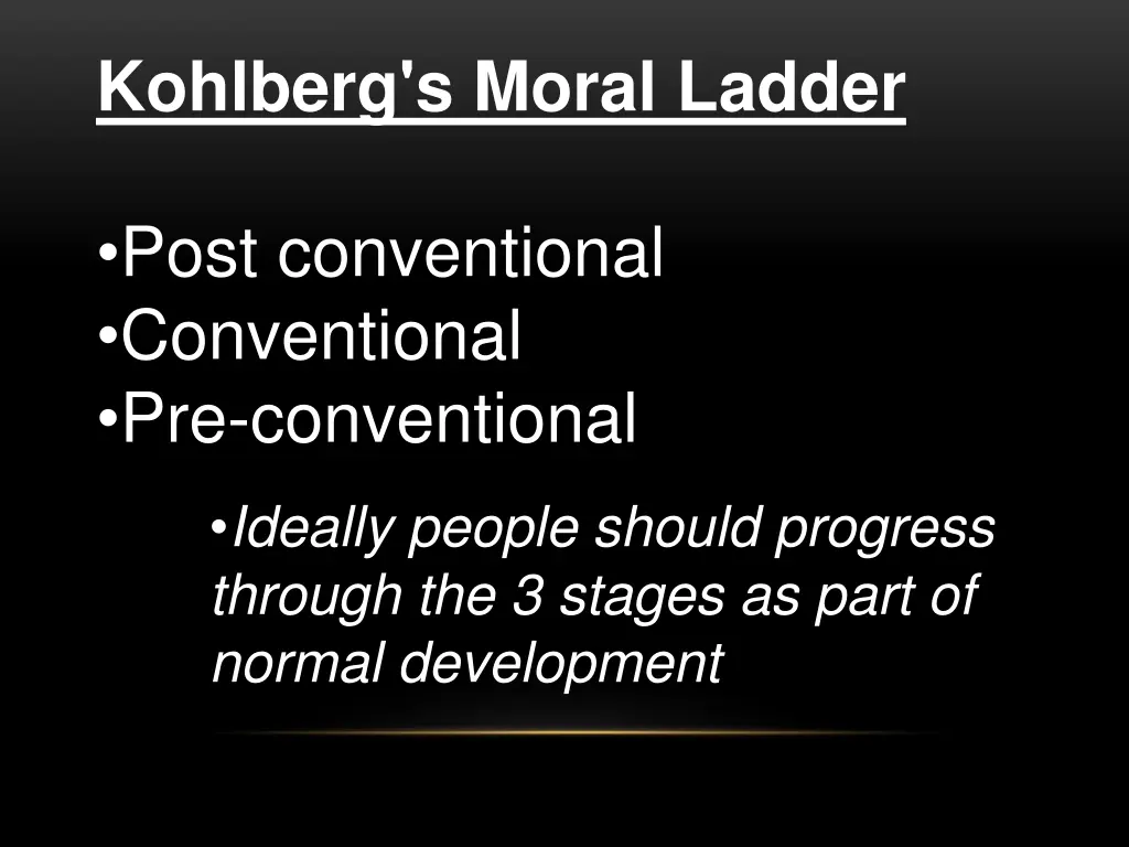 kohlberg s moral ladder