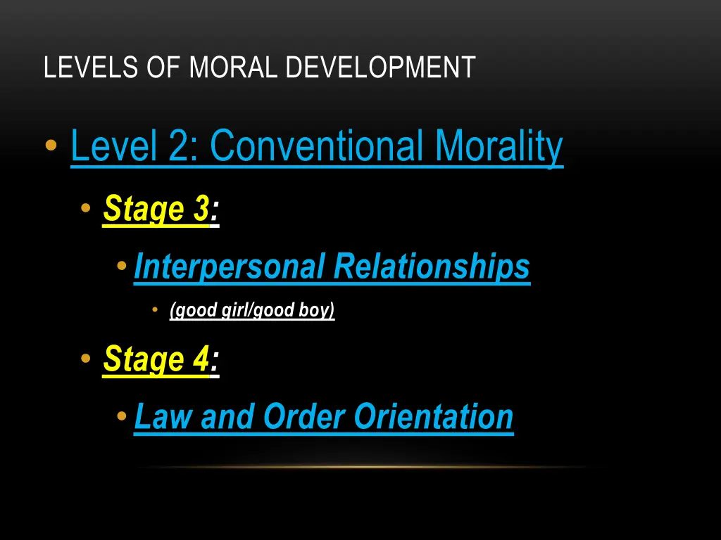 levels of moral development 1