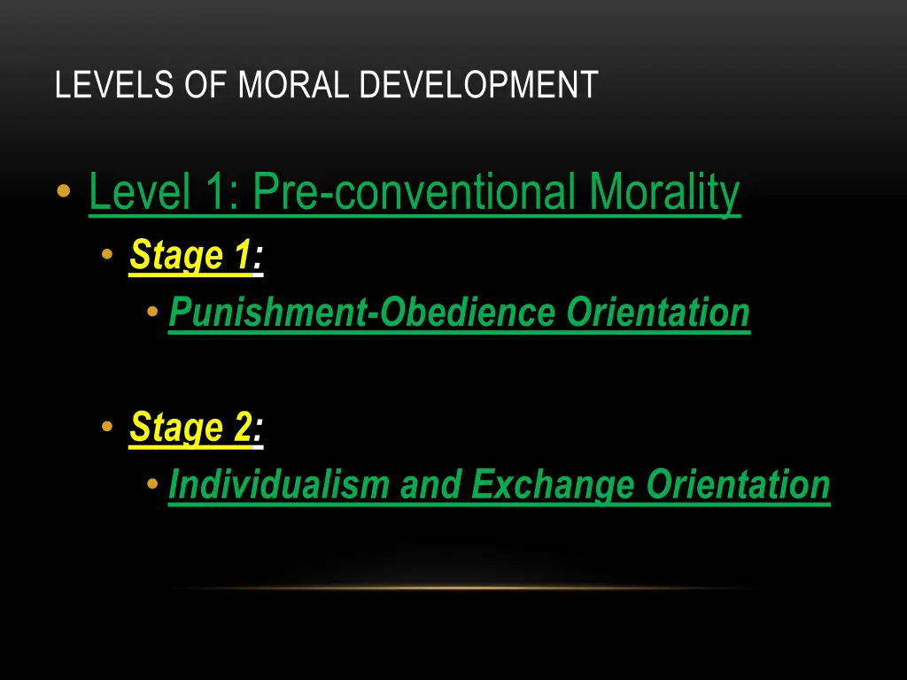 levels of moral development