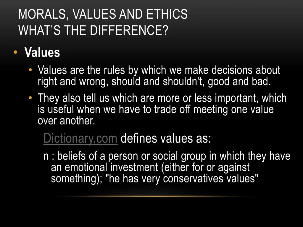 morals values and ethics what s the difference 1