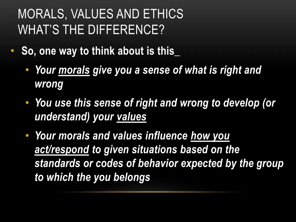 morals values and ethics what s the difference 3