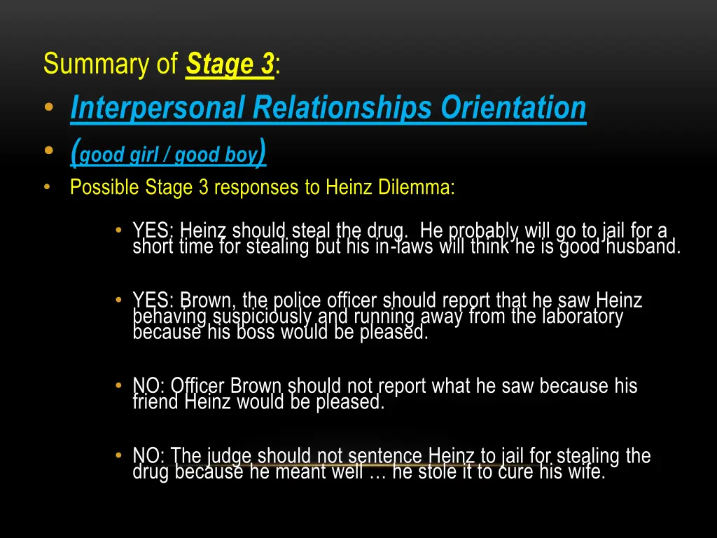 summary of stage 3 interpersonal relationships 1