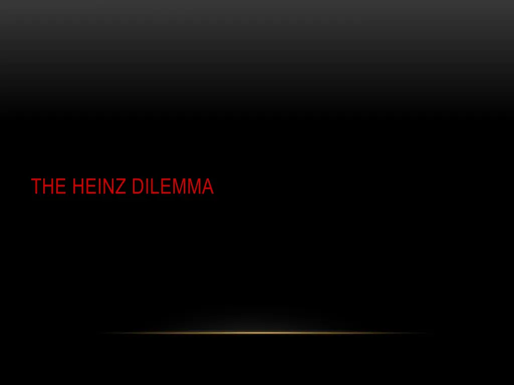 the heinz dilemma