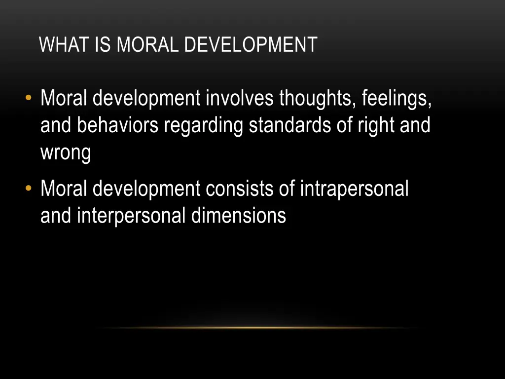 what is moral development