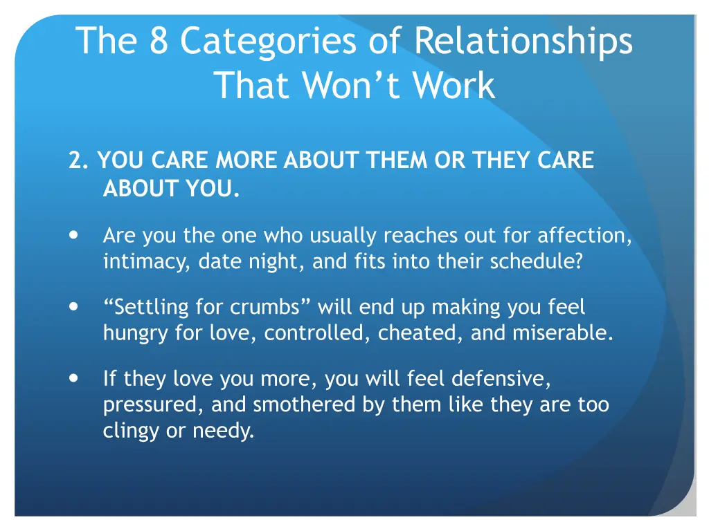 the 8 categories of relationships that won t work 1