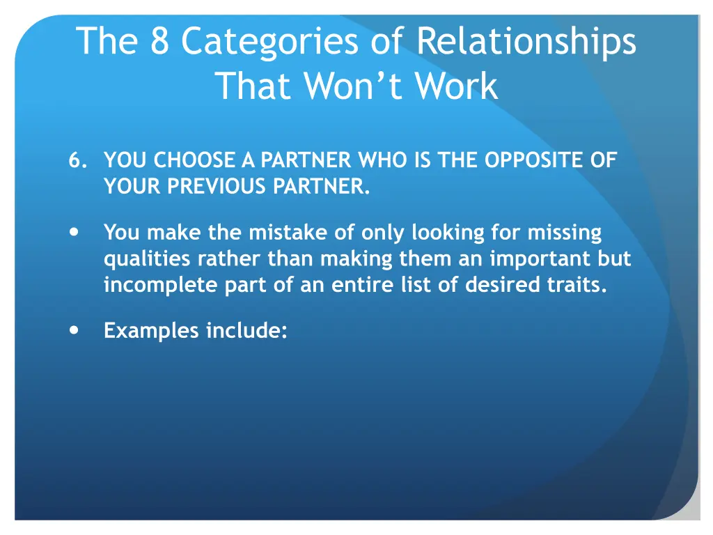 the 8 categories of relationships that won t work 5