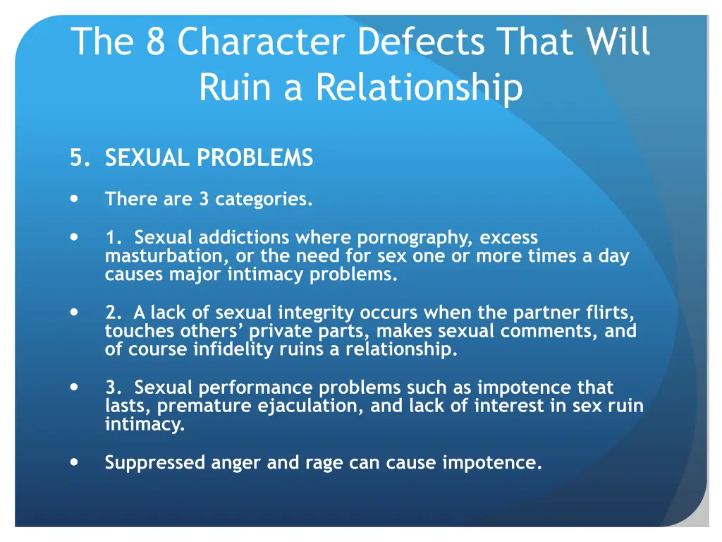 the 8 character defects that will ruin 2