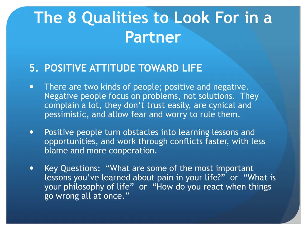 the 8 qualities to look for in a partner 5