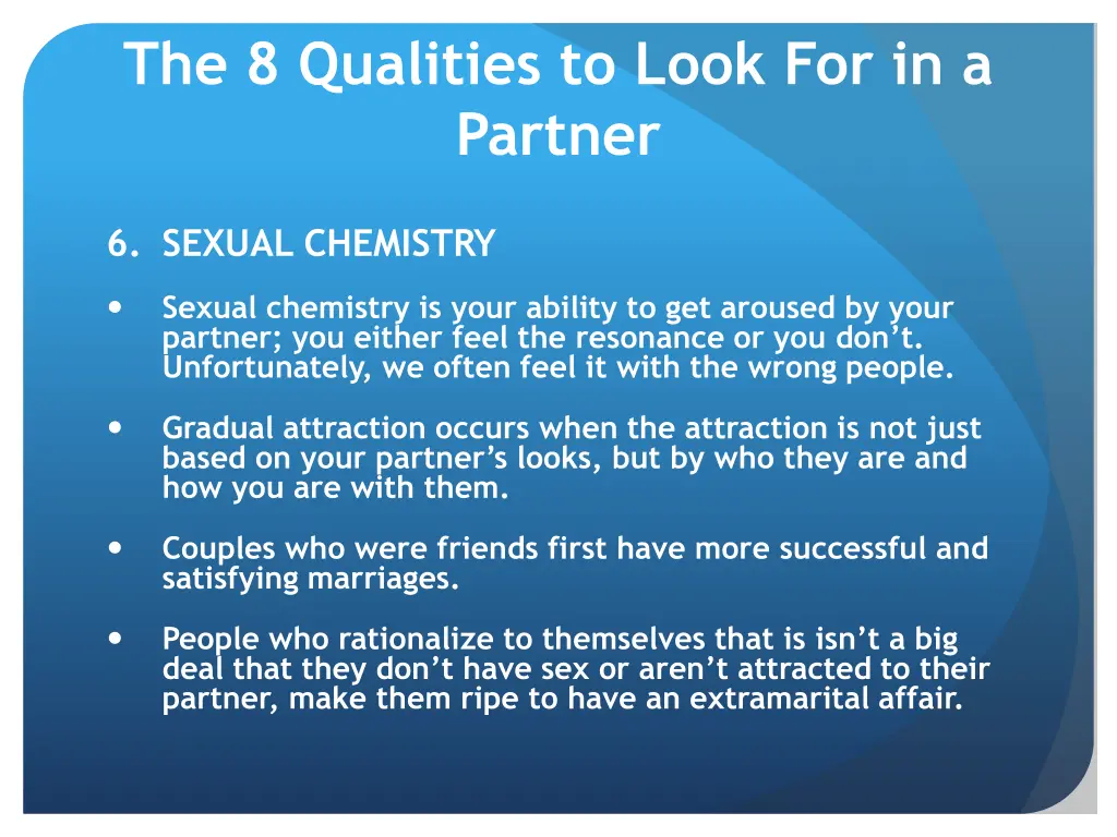 the 8 qualities to look for in a partner 6