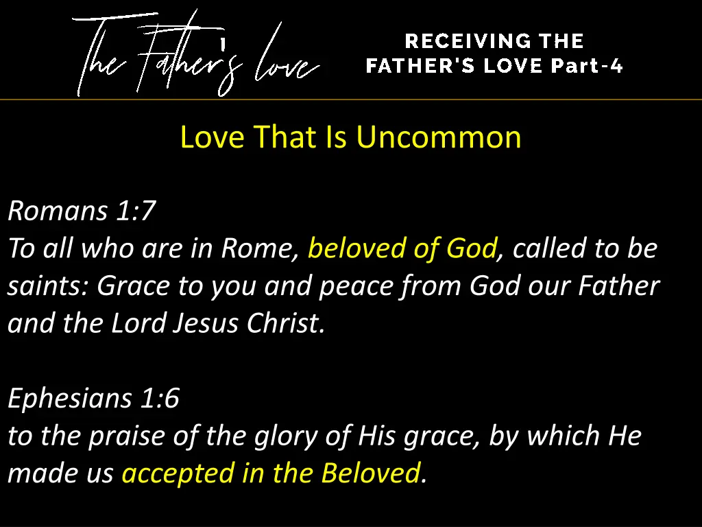 love that is uncommon 2