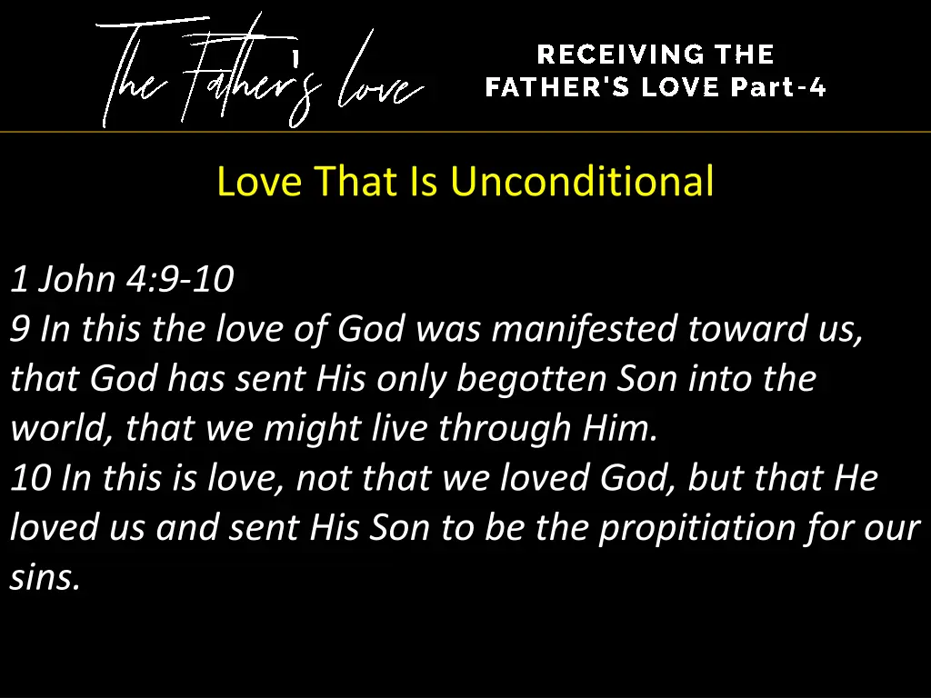 love that is unconditional