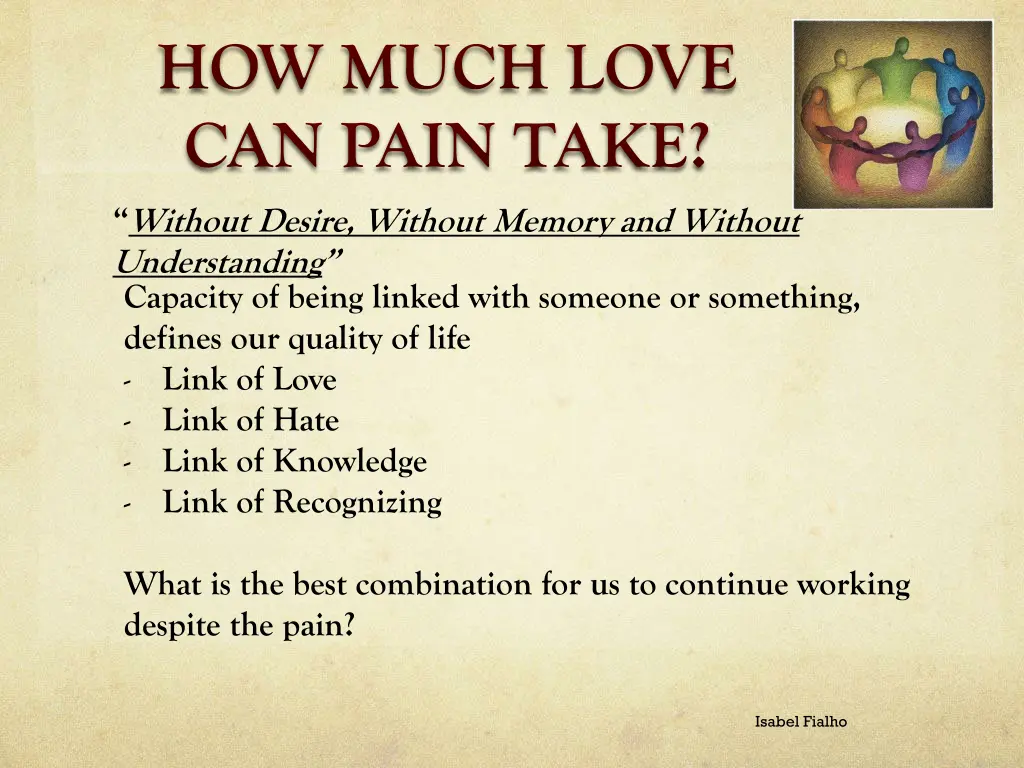 how much love can pain take 7