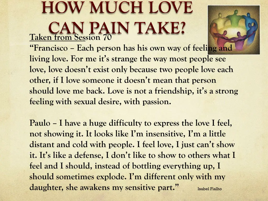 how much love can pain take taken from session