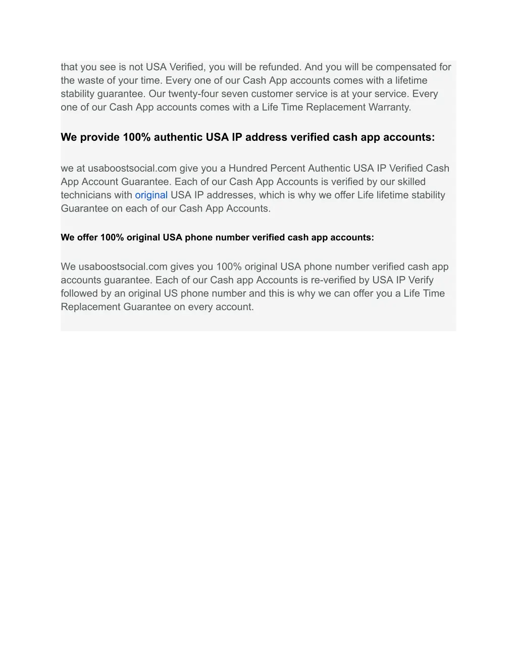 that you see is not usa verified you will