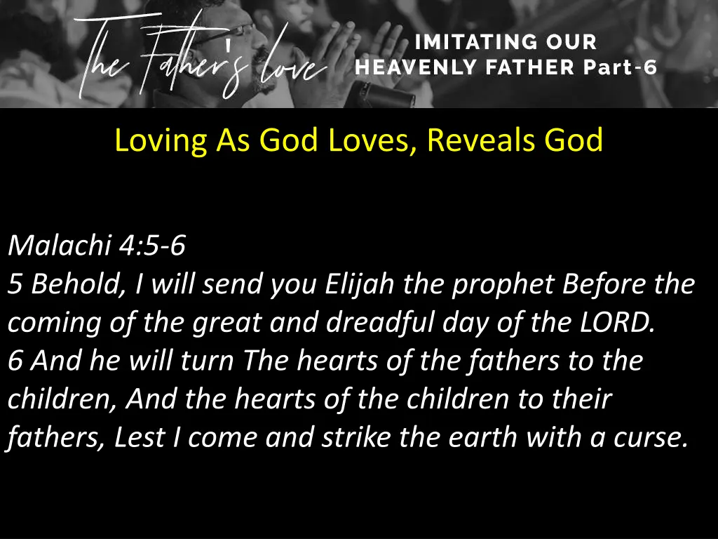 loving as god loves reveals god 1