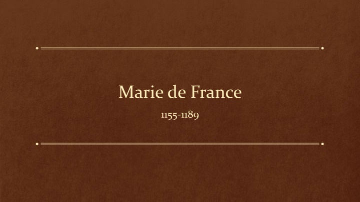 marie de france