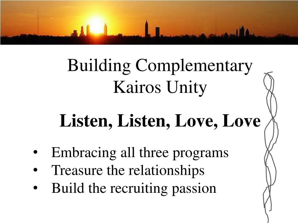 building complementary kairos unity