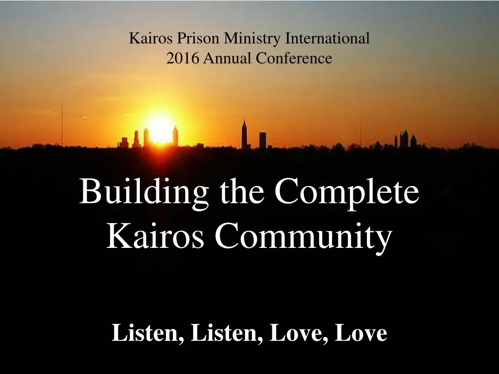 kairos prison ministry international 2016 annual