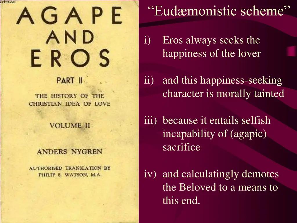 eud monistic scheme