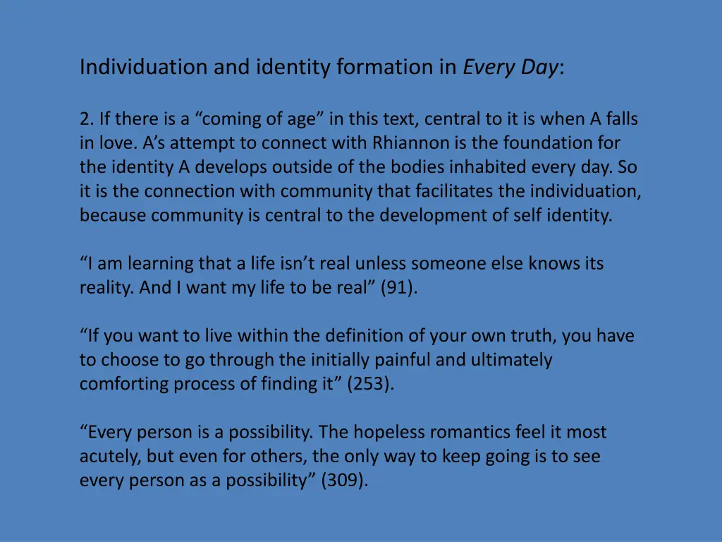 individuation and identity formation in every day 1