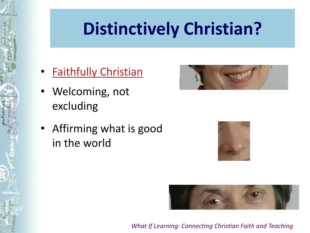 distinctively christian