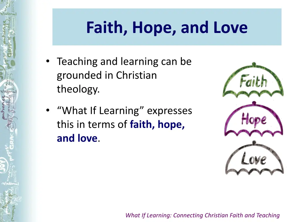 faith hope and love