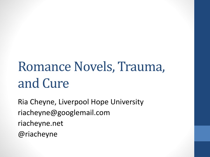 romance novels trauma and cure