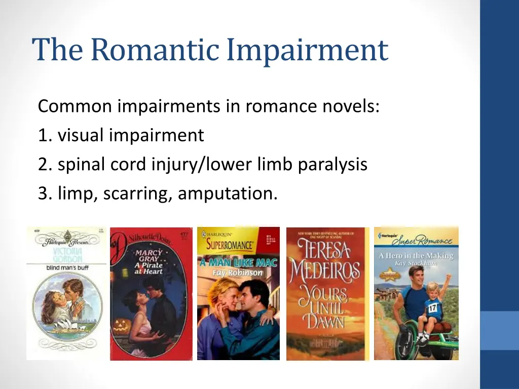 the romantic impairment