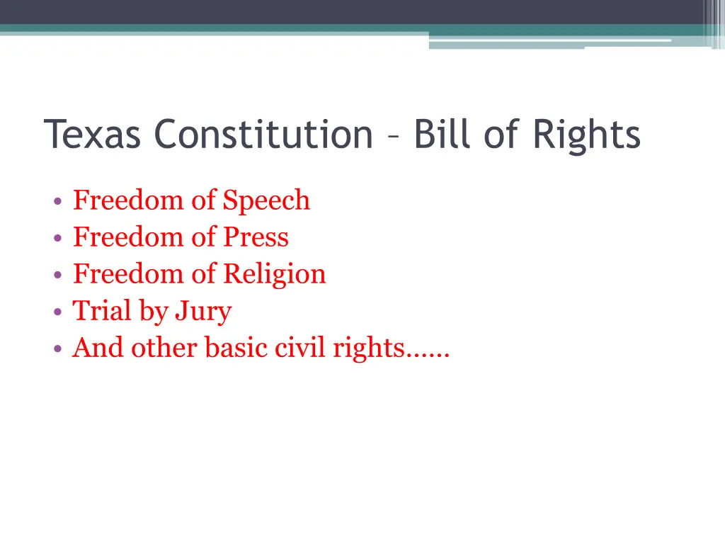 texas constitution bill of rights