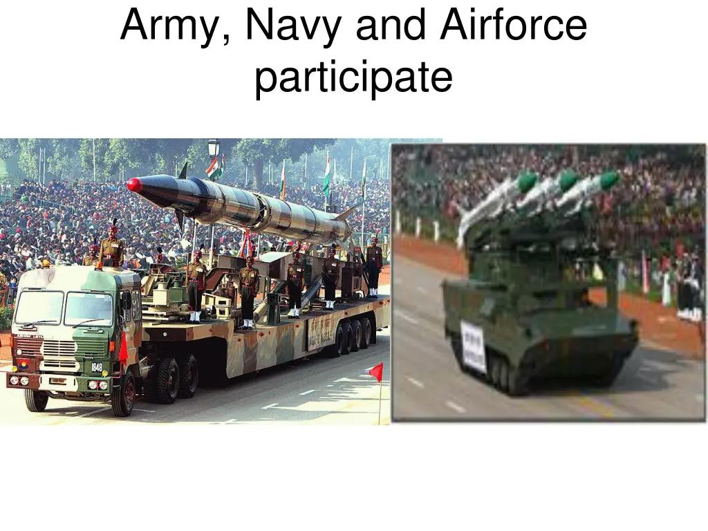 army navy and airforce participate