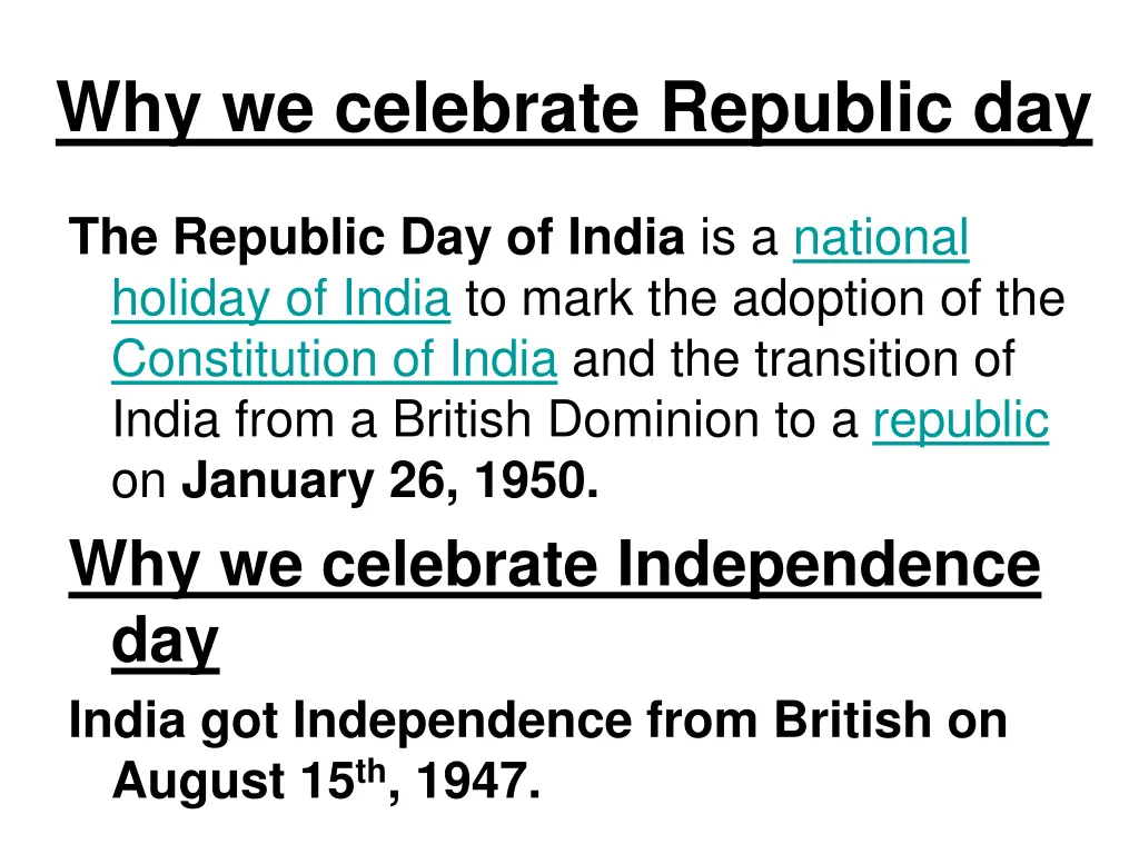 why we celebrate republic day