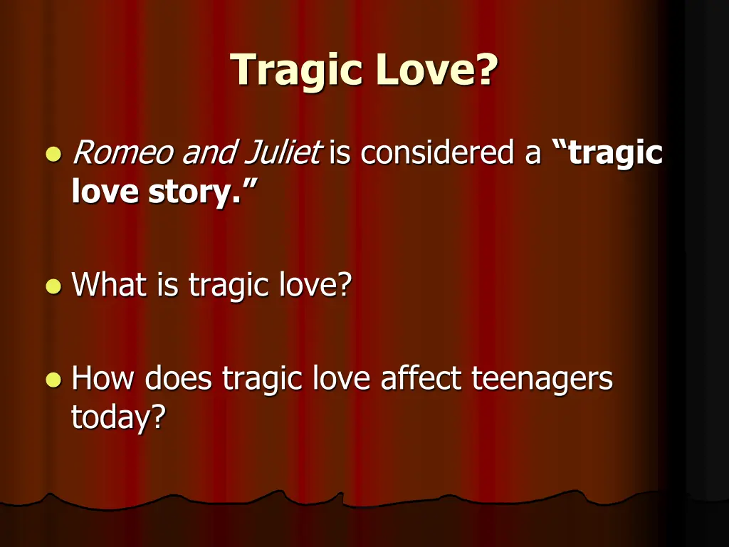 tragic love 1