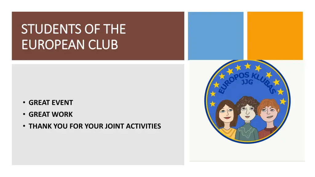 students of the students of the european club