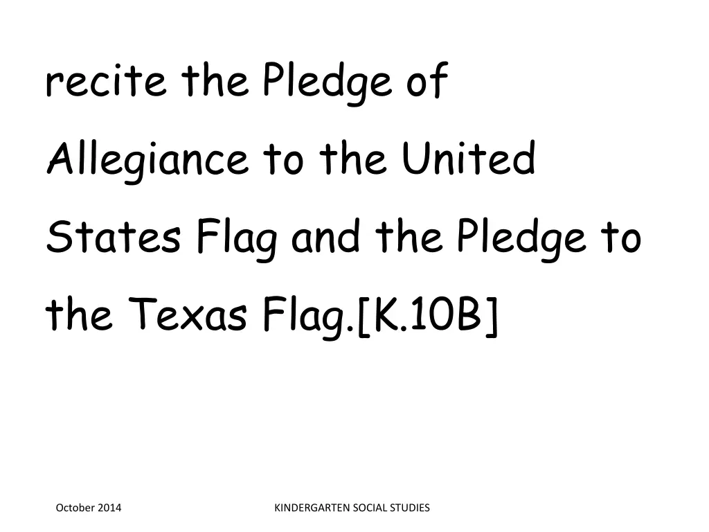 recite the pledge of allegiance to the united