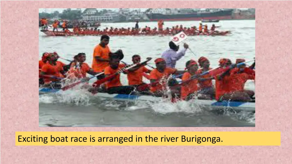 exciting boat race is arranged in the river