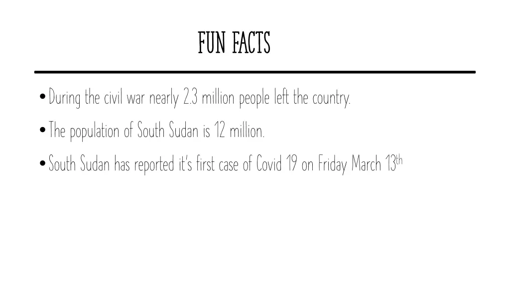 fun facts