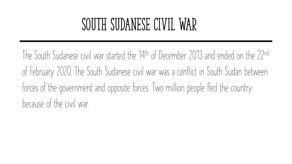 south sudanese civil war