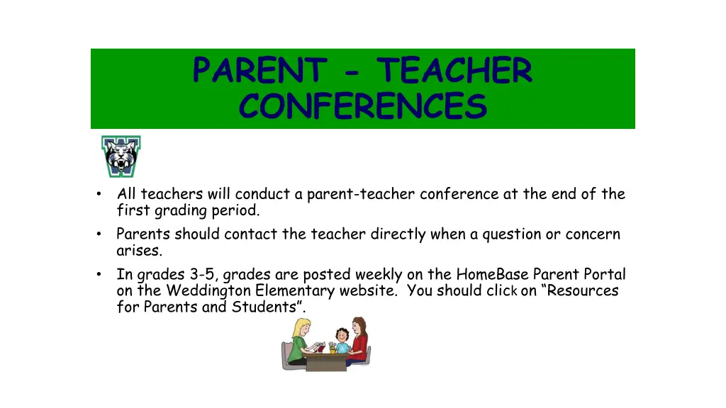 parent teacher conferences